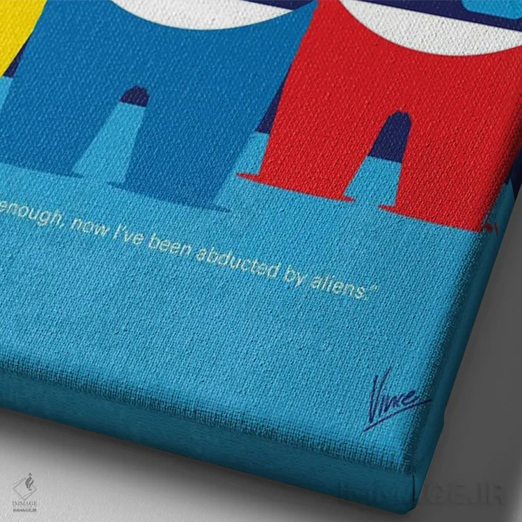 تابلو مینیمال پوستر مینیمال فیلم دختران زمینی من آسان اند اثر چانکونگ - نمای نزدیک بافت بوم