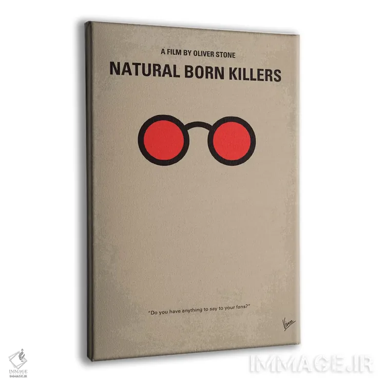 تابلو مینیمال پوستر مینیمال فیلم قاتلان بالفطره اثر چانکونگ - نمای پرسپکتیو محصول