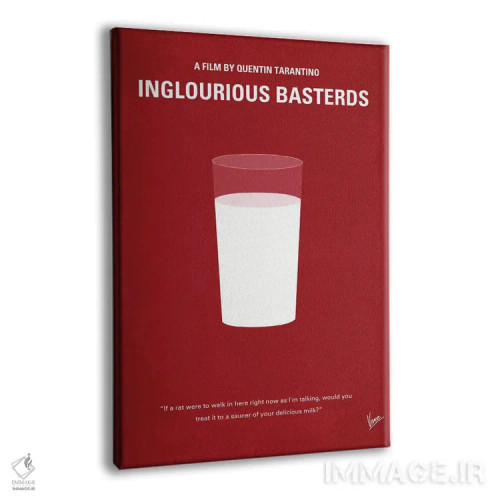 تابلو مینیمال پوستر مینیمال فیلم حرامزاده های لعنتی اثر چانکونگ - نمای پرسپکتیو محصول