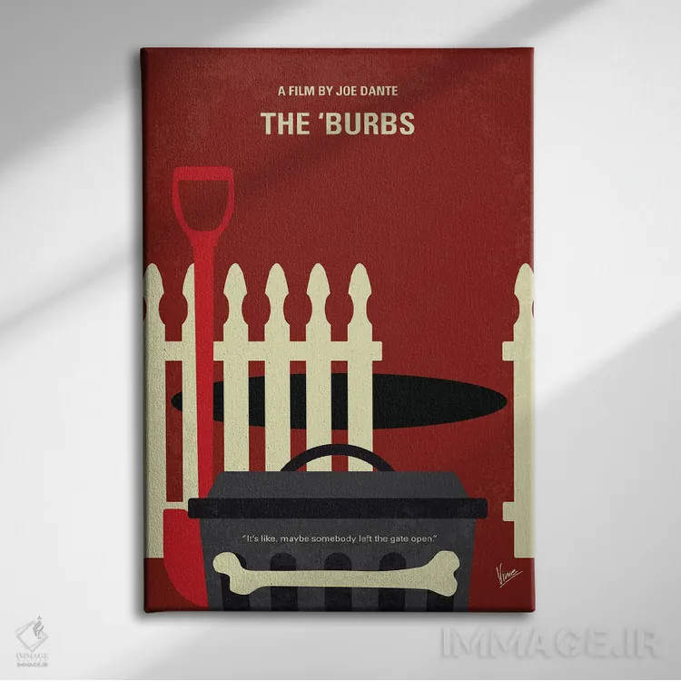 تابلو مینیمال پوستر حومه شهر اثر چانکونگ - نمای روبهرو روی دیوار