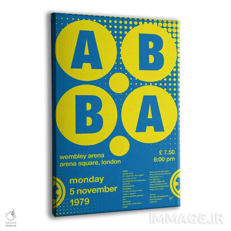 تابلو دکوراتیو پوستر آبا اثر چانکونگ - نمای پرسپکتیو محصول