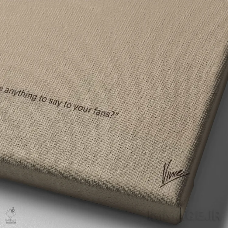 تابلو مینیمال پوستر مینیمال فیلم قاتلان بالفطره اثر چانکونگ - نمای نزدیک بافت بوم