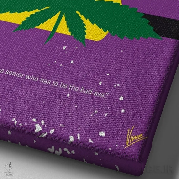 تابلو مینیمال پوستر مینیمال فیلم گیج و مبهوت اثر چانکونگ - نمای نزدیک بافت بوم