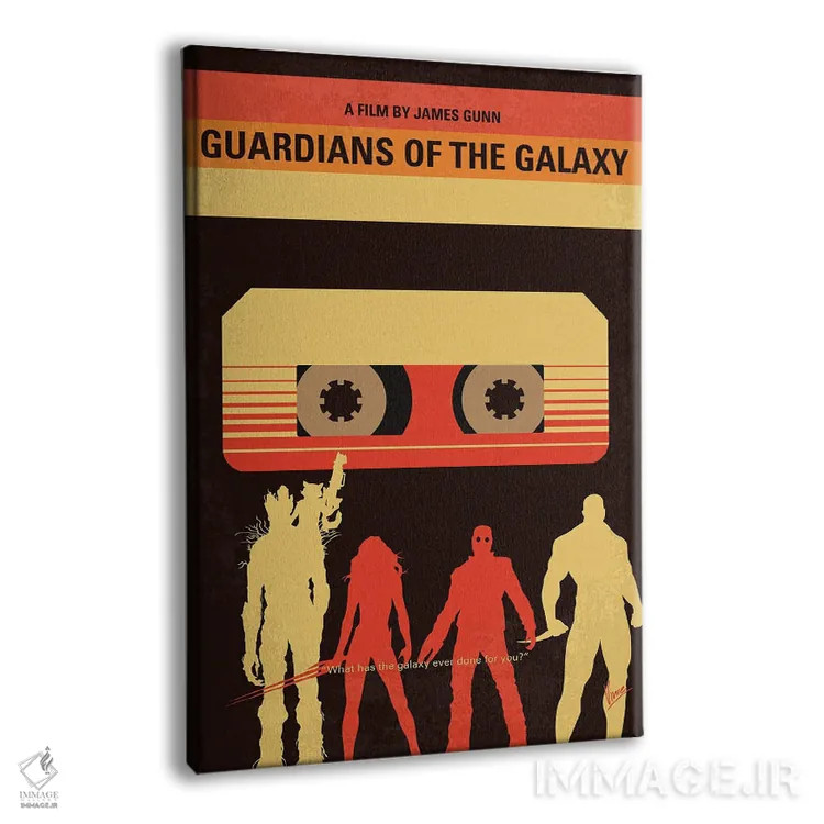 تابلو مینیمال پوستر نگهبانان کهکشان اثر چانکونگ - نمای پرسپکتیو محصول