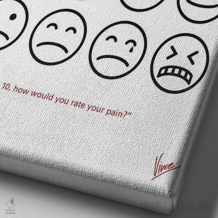 تابلو مینیمال پوستر ۶ ابرقهرمان اثر چانکونگ - نمای نزدیک بافت بوم