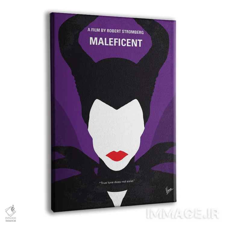 تابلو مینیمال پوستر مالفیسنت اثر چانکونگ - نمای پرسپکتیو محصول