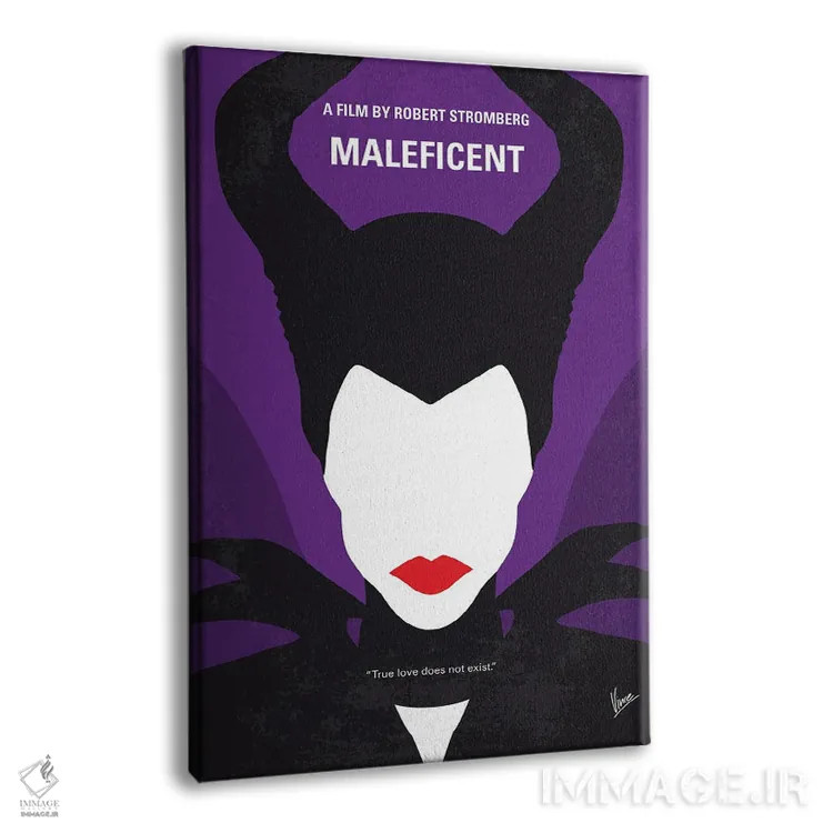 تابلو مینیمال پوستر مالفیسنت اثر چانکونگ - نمای پرسپکتیو محصول