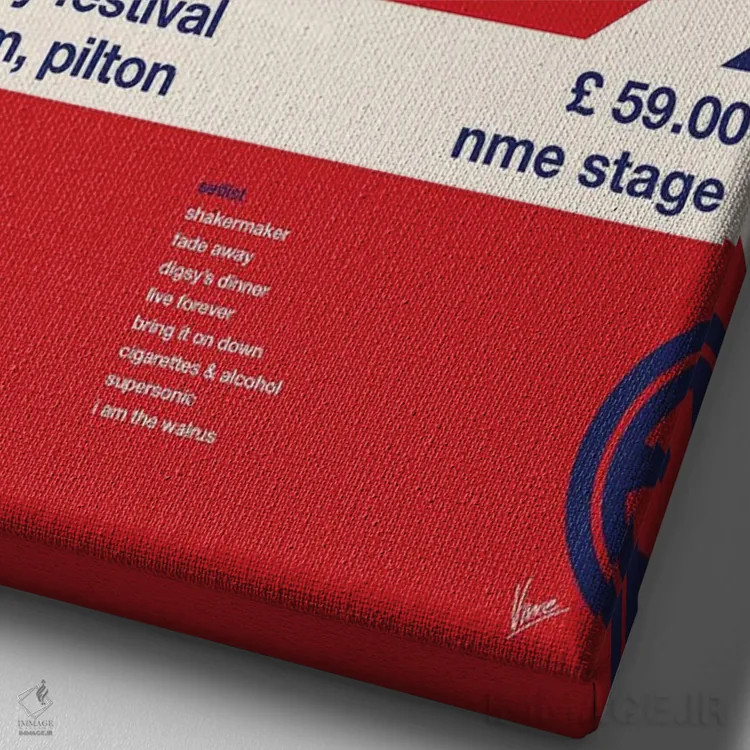 تابلو دکوراتیو پوستر اوئیسیس اثر چانکونگ - نمای نزدیک بافت بوم