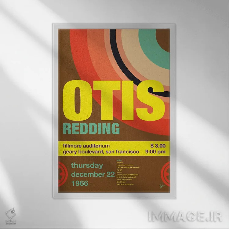 تابلو دکوراتیو پوستر اوتیس رباورگ اثر چانکونگ - نمای قابدار سفید