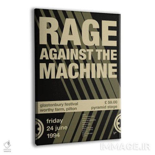 تابلو دکوراتیو پوستر ریج اگینست د ماشین اثر چانکونگ - نمای پرسپکتیو محصول