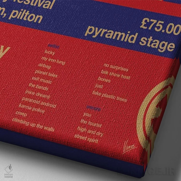 تابلو دکوراتیو پوستر ریدیوهد اثر چانکونگ - نمای نزدیک بافت بوم