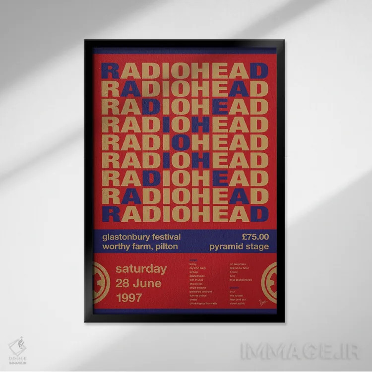 تابلو دکوراتیو پوستر ریدیوهد اثر چانکونگ - نمای قابدار مشکی