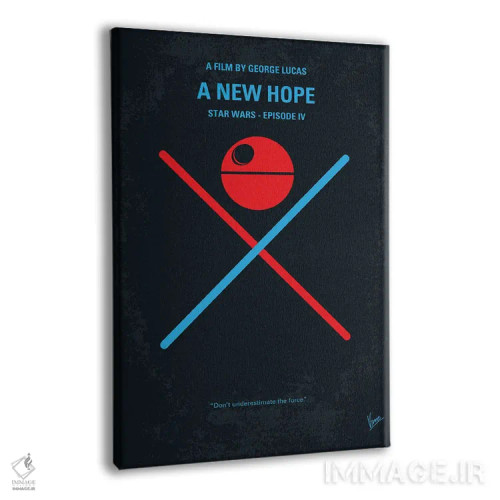 تابلو مینیمال پوستر جنگ ستارگان اپیزود چهارم اثر چانکونگ - نمای پرسپکتیو محصول