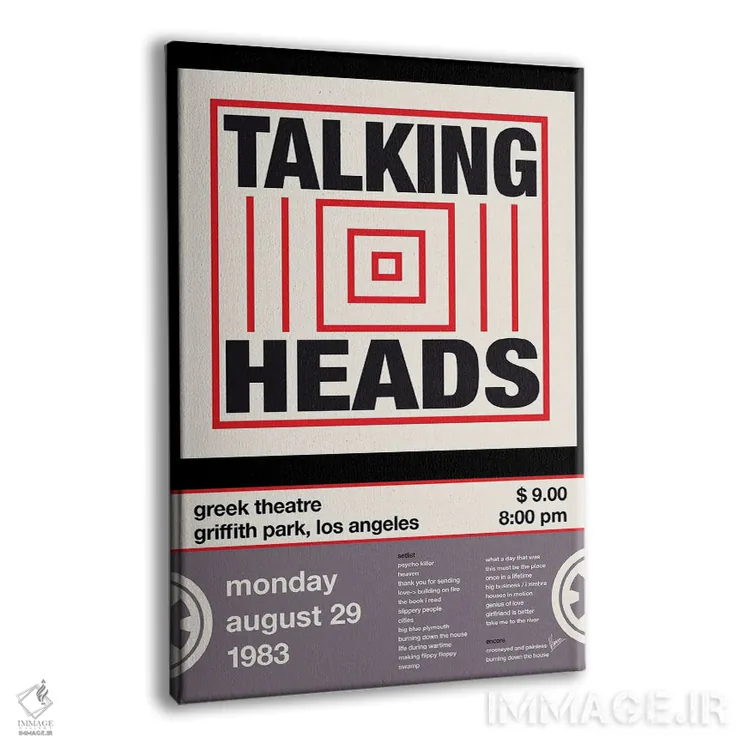 تابلو دکوراتیو پوستر تاکینگ هدز اثر چانکونگ - نمای پرسپکتیو محصول