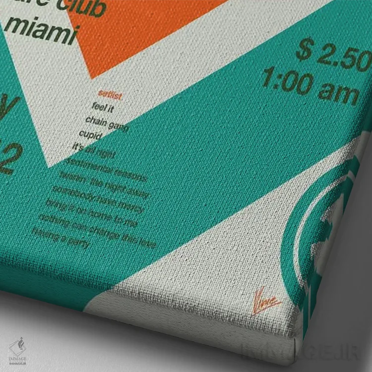 تابلو دکوراتیو پوستر سم کوک اثر چانکونگ - نمای نزدیک بافت بوم