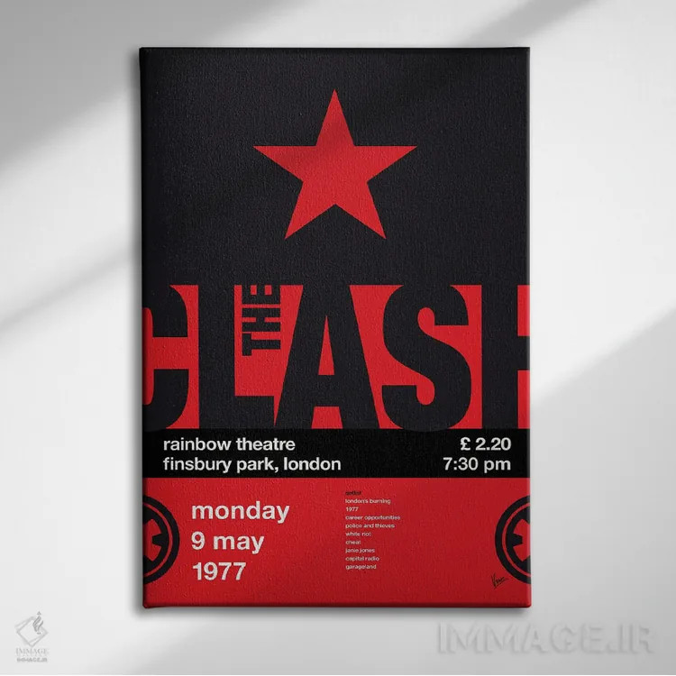 تابلو دکوراتیو پوستر کلش اثر چانکونگ - نمای روبهرو روی دیوار