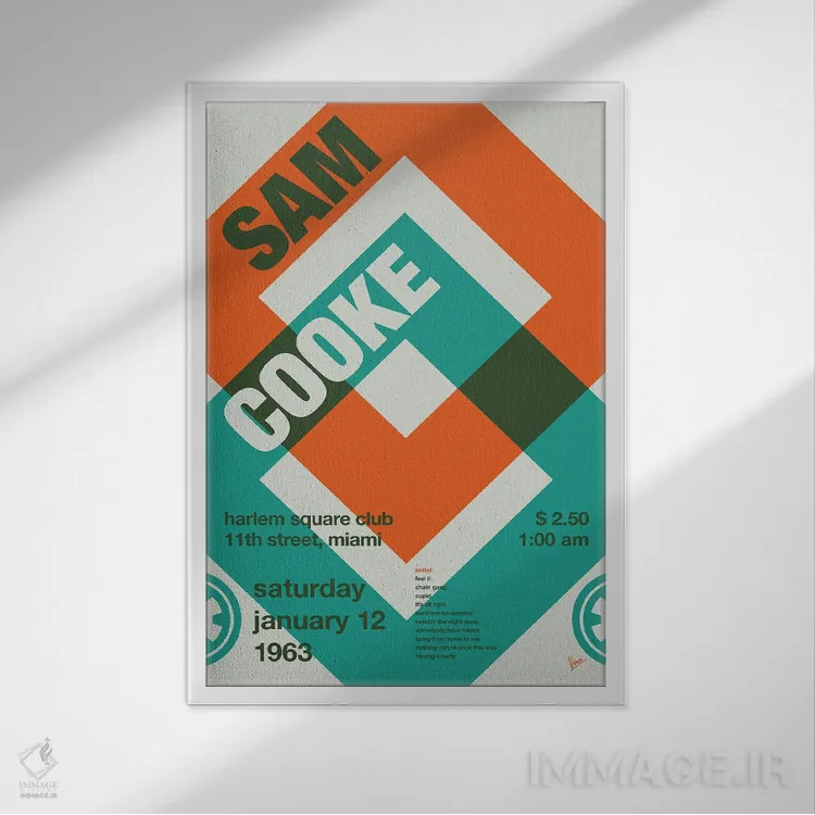 تابلو دکوراتیو پوستر سم کوک اثر چانکونگ - نمای قابدار سفید