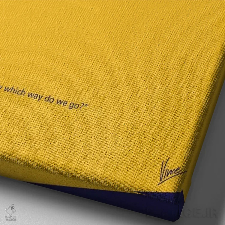 تابلو مینیمال پوستر مینیمال فیلم جادوگر شهر از اثر چانکونگ - نمای نزدیک بافت بوم