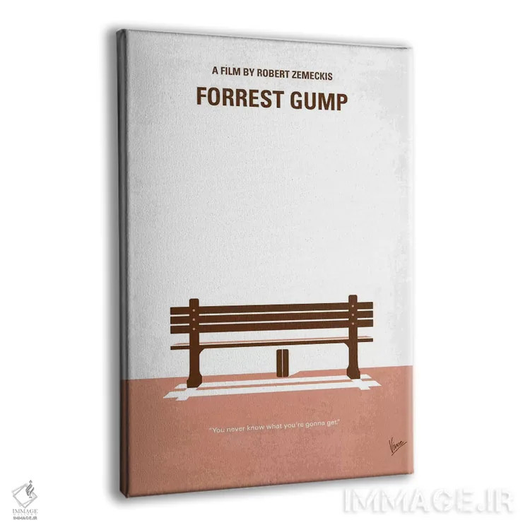 تابلو مینیمال پوستر مینیمال فیلم فارست گامپ اثر چانکونگ - نمای پرسپکتیو محصول