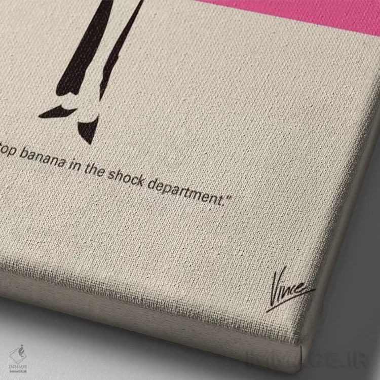 تابلو مینیمال پوستر مینیمال فیلم صبحانه در تیفانی اثر چانکونگ - نمای نزدیک بافت بوم