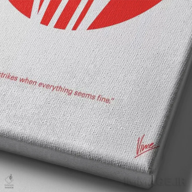 تابلو مینیمال پوستر مینیمال فیلم هفت سامورایی اثر چانکونگ - نمای نزدیک بافت بوم