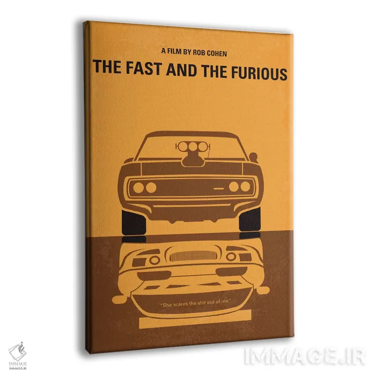 تابلو مینیمال پوستر مینیمال فیلم سریع و خشن اثر چانکونگ - نمای پرسپکتیو محصول