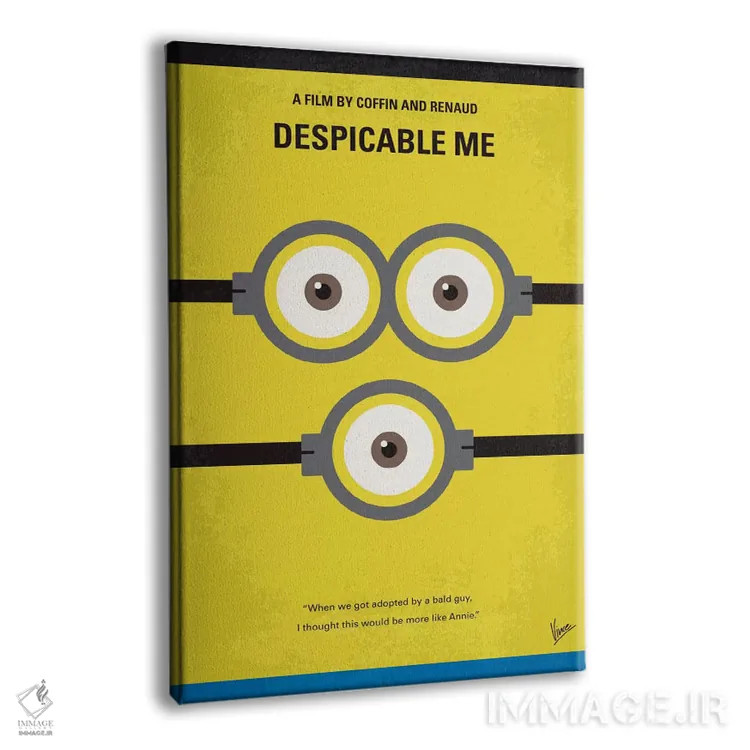 تابلو مینیمال پوستر مینیمال فیلم من نفرت انگیز اثر چانکونگ - نمای پرسپکتیو محصول