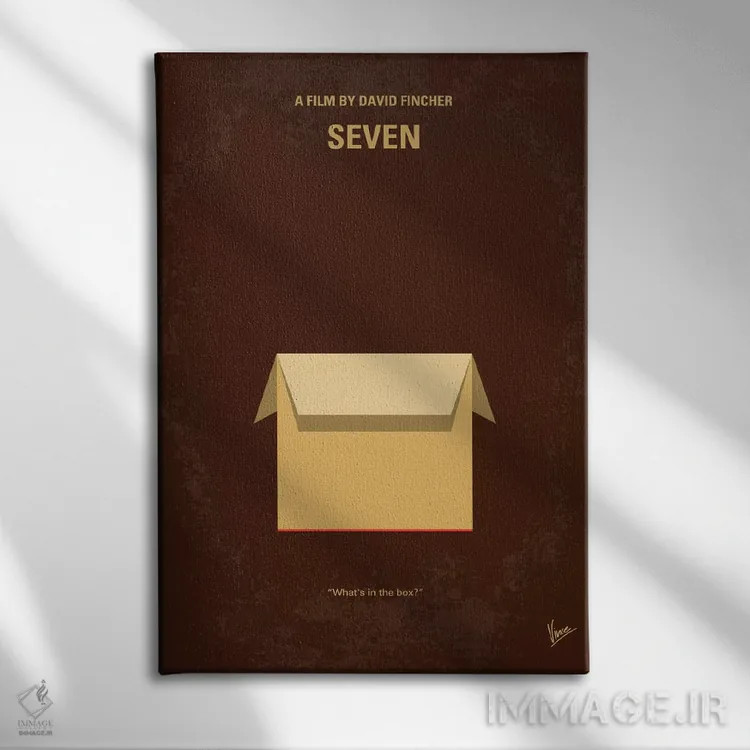 تابلو مینیمال پوستر مینیمال فیلم هفت اثر چانکونگ - نمای روبهرو روی دیوار