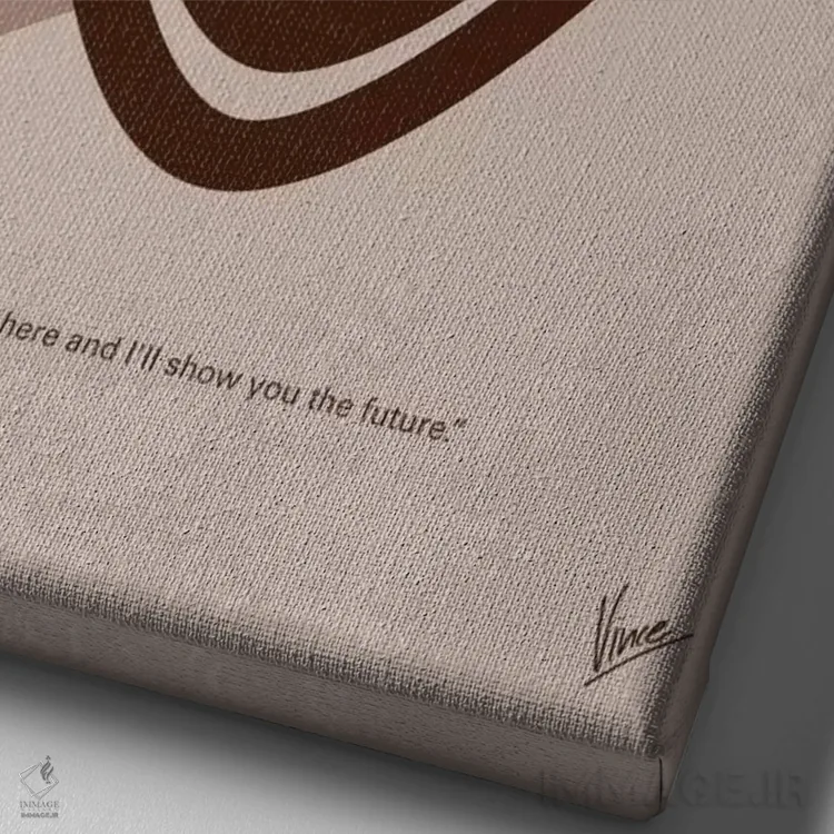 تابلو مینیمال پوستر مینیمال فیلم فراموشی اثر چانکونگ - نمای نزدیک بافت بوم