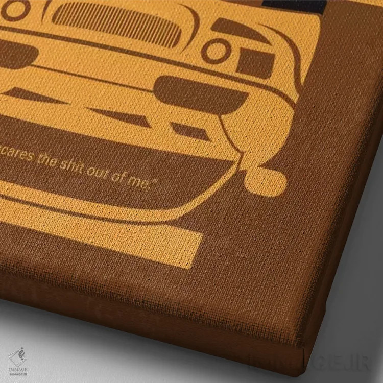 تابلو مینیمال پوستر مینیمال فیلم سریع و خشن اثر چانکونگ - نمای نزدیک بافت بوم