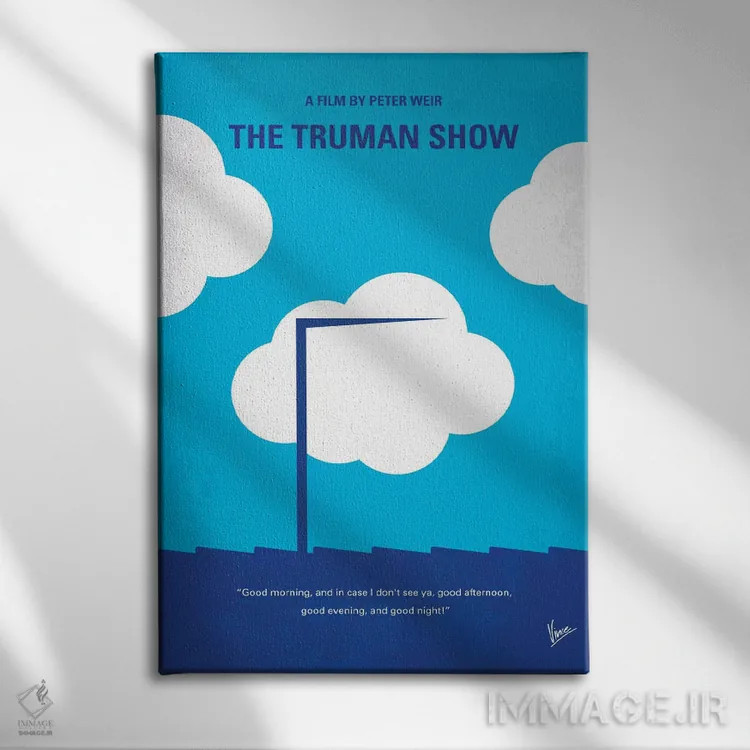 تابلو مینیمال پوستر مینیمال نمایش ترومن اثر چانکونگ - نمای روبهرو روی دیوار