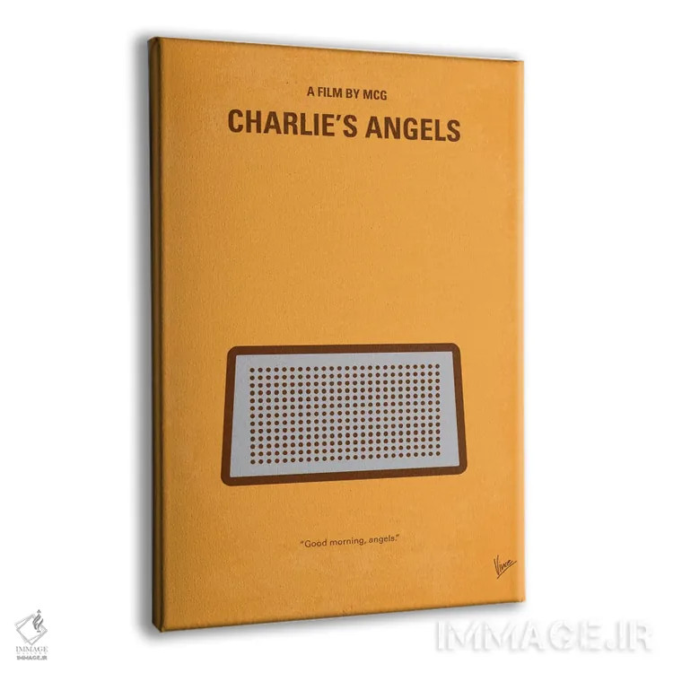 تابلو مینیمال پوستر مینیمال فرشتگان چارلی اثر چانکونگ - نمای پرسپکتیو محصول