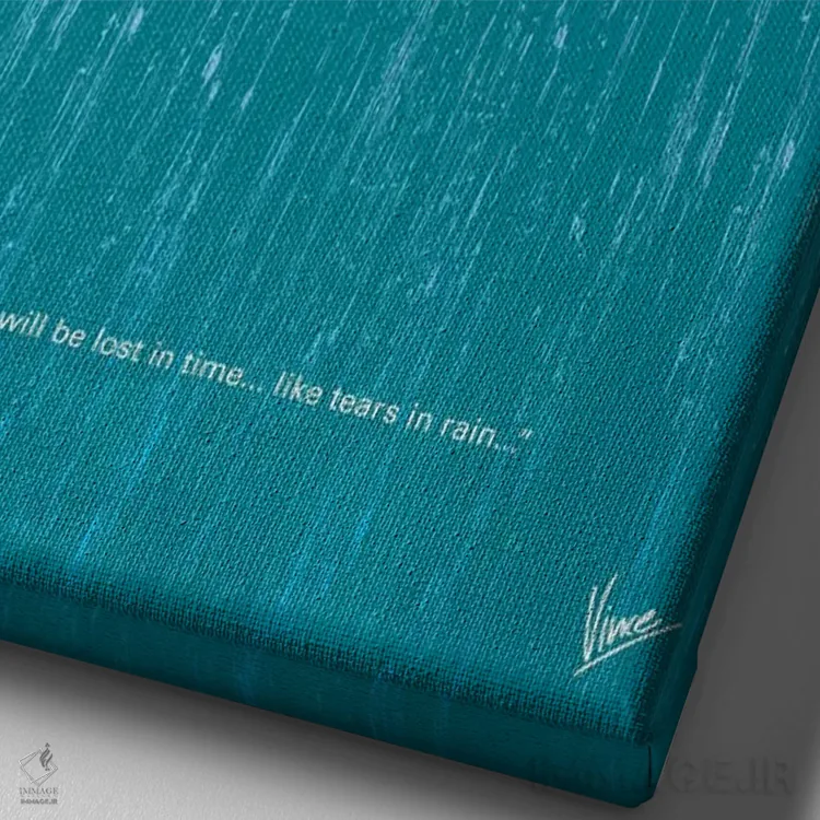 تابلو مینیمال پوستر مینیمال فیلم بلید رانر اثر چانکونگ - نمای نزدیک بافت بوم