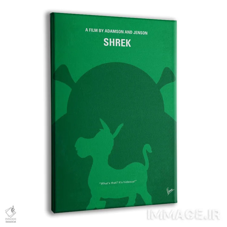 تابلو مینیمال پوستر مینیمال فیلم شرک اثر چانکونگ - نمای پرسپکتیو محصول