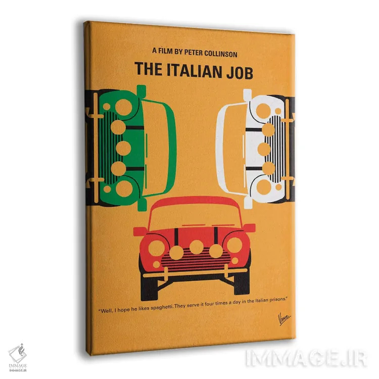 تابلو مینیمال پوستر مینیمال فیلم نقشه ایتالیایی اثر چانکونگ - نمای پرسپکتیو محصول