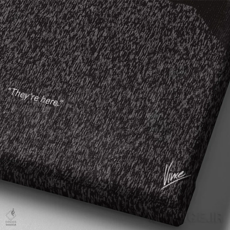 تابلو مینیمال پوستر مینیمال فیلم پولترگایست اثر چانکونگ - نمای نزدیک بافت بوم