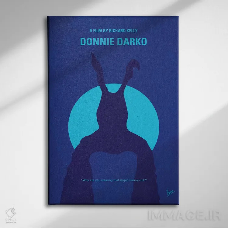 تابلو مینیمال پوستر مینیمال فیلم دانی دارکو اثر چانکونگ - نمای روبهرو روی دیوار