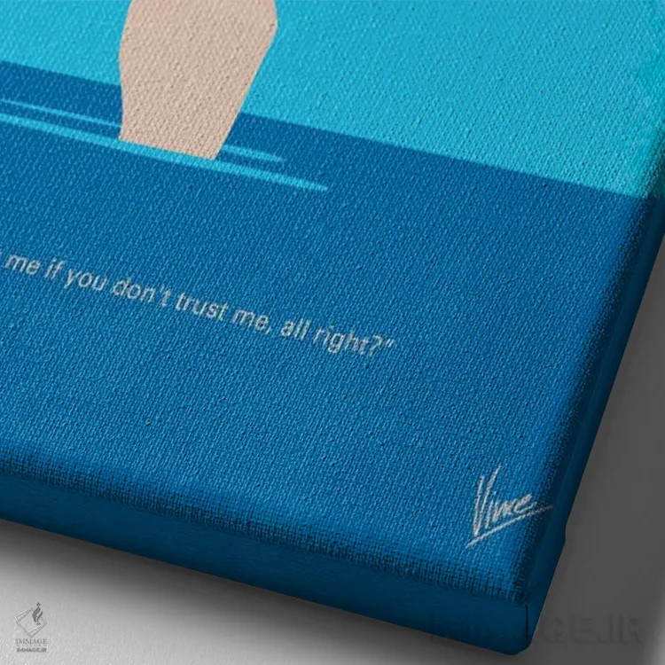 تابلو مینیمال پوستر مینیمال فیلم رقص کثیف اثر چانکونگ - نمای نزدیک بافت بوم