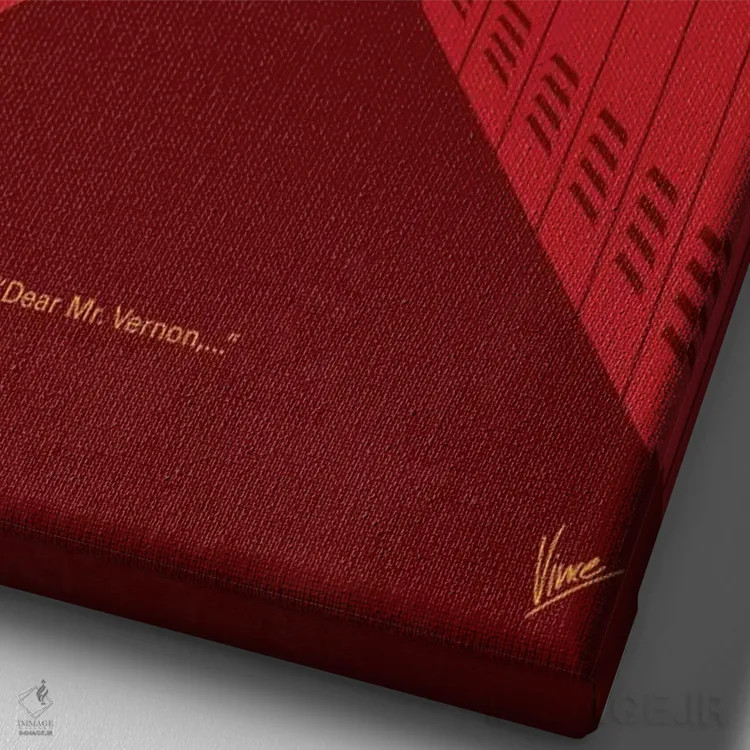 تابلو مینیمال پوستر مینیمال فیلم باشگاه صبحانه اثر چانکونگ - نمای نزدیک بافت بوم