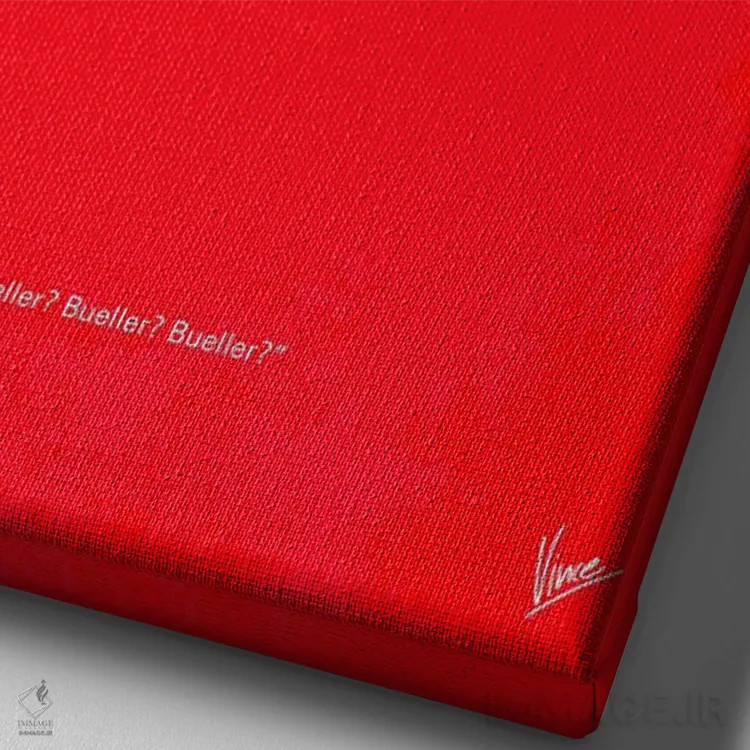 تابلو مینیمال پوستر مینیمال فیلم مرخصی فریس بیولر اثر چانکونگ - نمای نزدیک بافت بوم