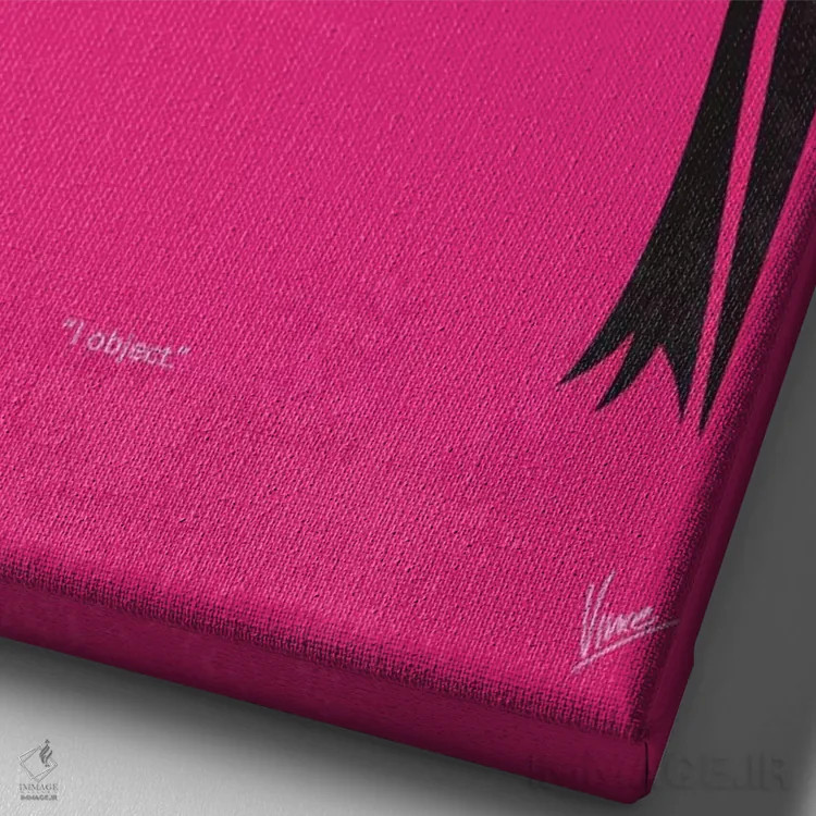 تابلو مینیمال پوستر مینیمال فیلم بلوند قانونی اثر چانکونگ - نمای نزدیک بافت بوم