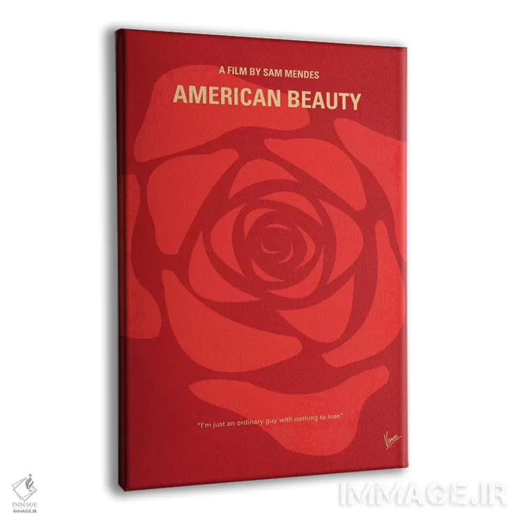 تابلو مینیمال پوستر مینیمال زیبایی آمریکایی اثر چانکونگ - نمای پرسپکتیو محصول