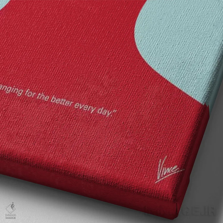 تابلو مینیمال پوستر مینیمال فیلم اسلحه مرگبار اثر چانکونگ - نمای نزدیک بافت بوم