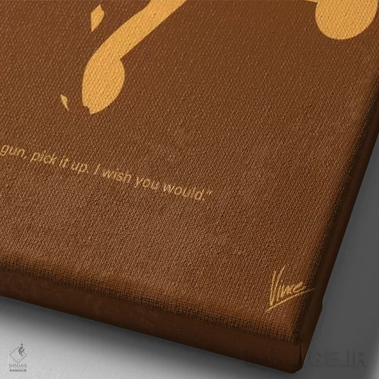 تابلو مینیمال پوستر مینیمال فیلم ریو براوو اثر چانکونگ - نمای نزدیک بافت بوم