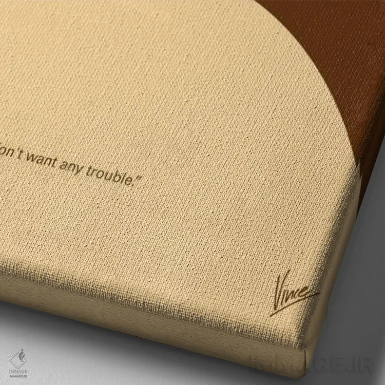 تابلو مینیمال پوستر مینیمال فیلم یاغی بی هدف اثر چانکونگ - نمای نزدیک بافت بوم