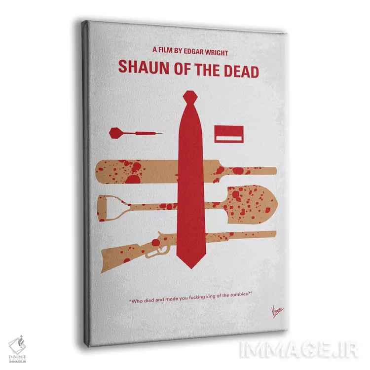 تابلو مینیمال پوستر مینیمال فیلم شاون مردگان اثر چانکونگ - نمای پرسپکتیو محصول