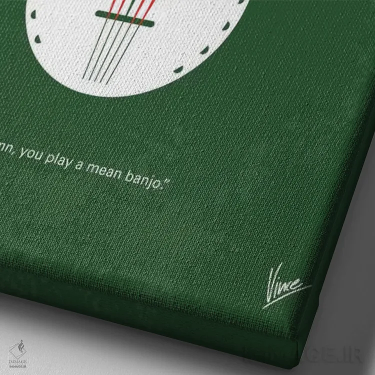 تابلو مینیمال پوستر مینیمال فیلم نجات اثر چانکونگ - نمای نزدیک بافت بوم