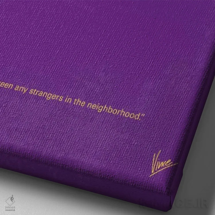 تابلو مینیمال پوستر مینیمال فیلم برخورد نزدیک از نوع سوم اثر چانکونگ - نمای نزدیک بافت بوم