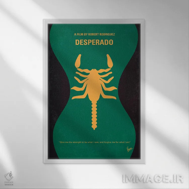 تابلو مینیمال پوستر مینیمال فیلم دسپردو اثر چانکونگ - نمای قابدار سفید