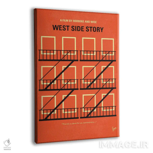 تابلو مینیمال پوستر مینیمال داستان وست ساید اثر چانکونگ - نمای پرسپکتیو محصول